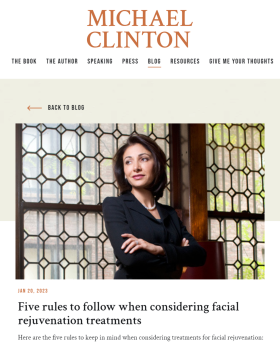 Cover of Michael Clinton's ROAR article featuring Dr. Hirmand